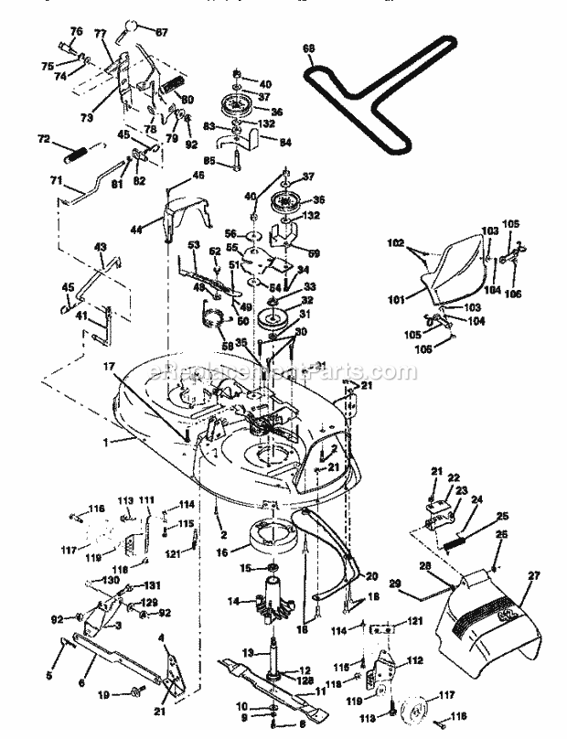 Craftsman 917259022 Lawn Tractor Page J Diagram