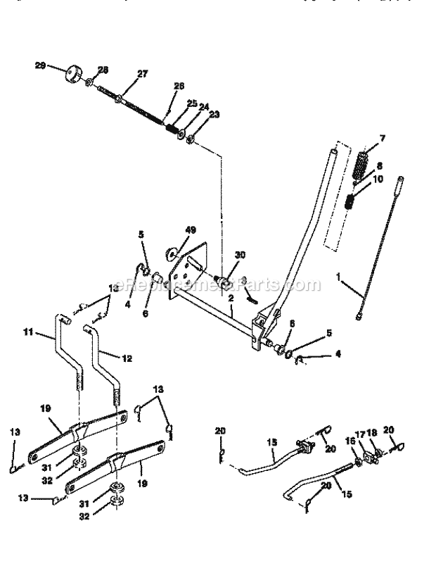 Craftsman 917259370 Lawn Tractor Page I Diagram