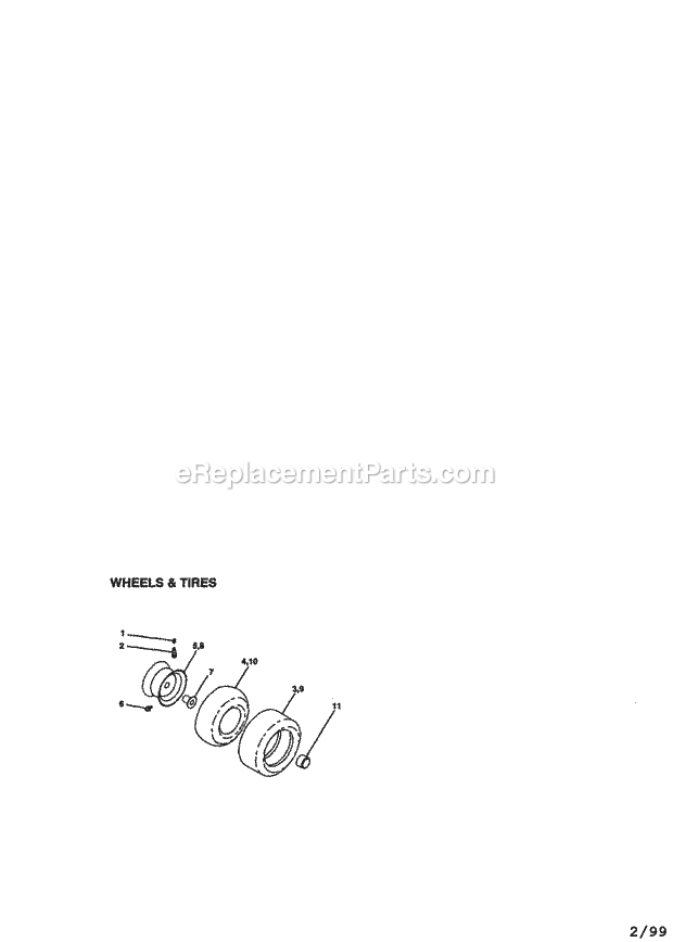 Craftsman 917270811 Lawn Tractor Page H Diagram