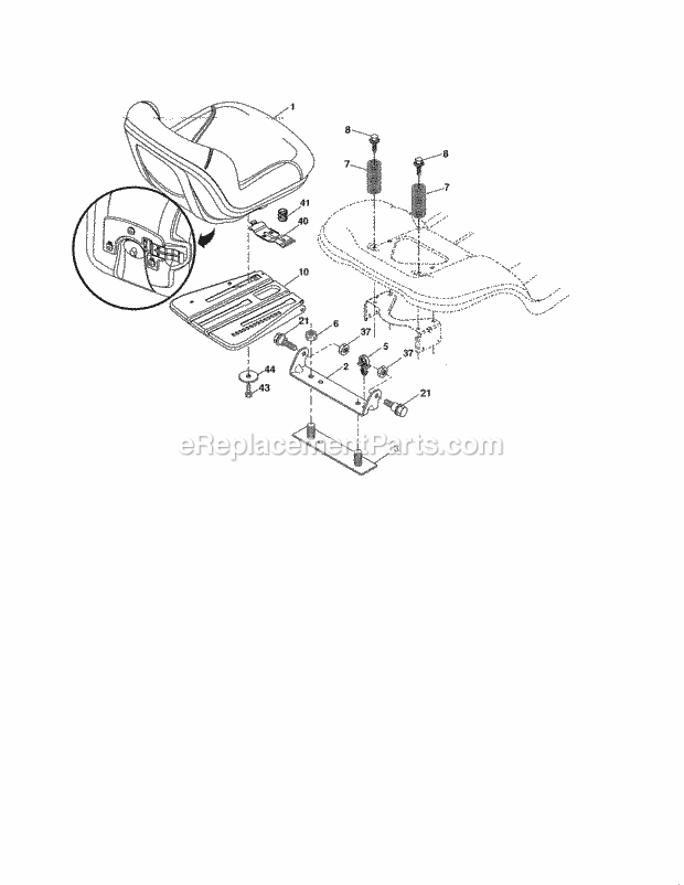 Craftsman 917276844 Lawn Tractor Page F Diagram