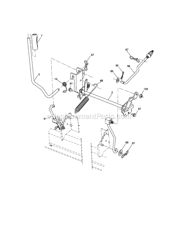 Craftsman 917287341 Lawn Tractor Page I Diagram