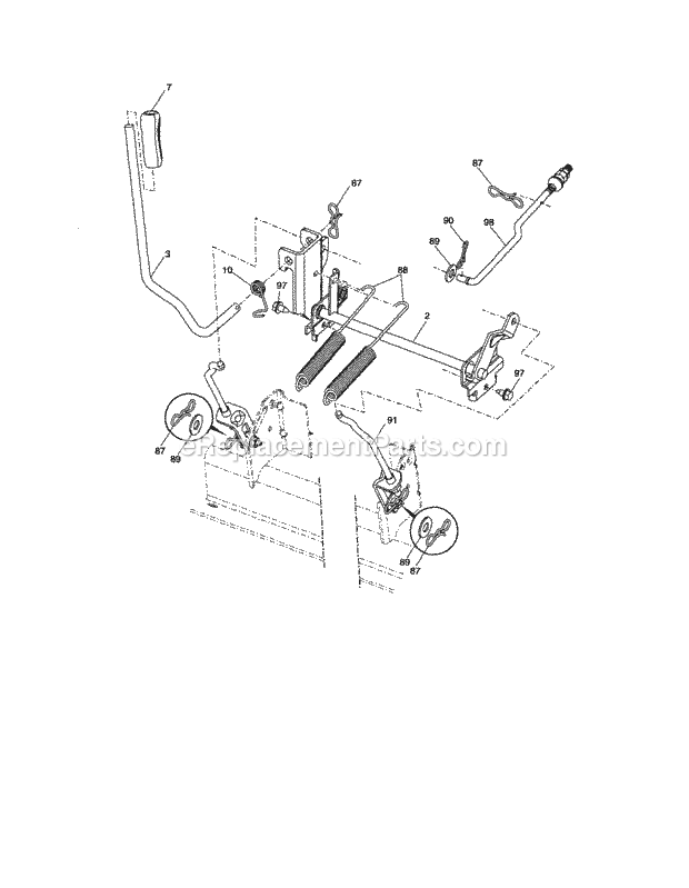 Craftsman 917287500 Lawn Tractor Page I Diagram
