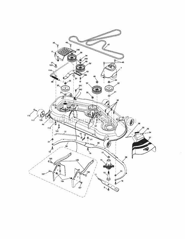 Craftsman 917288450 Lawn Tractor Page G Diagram