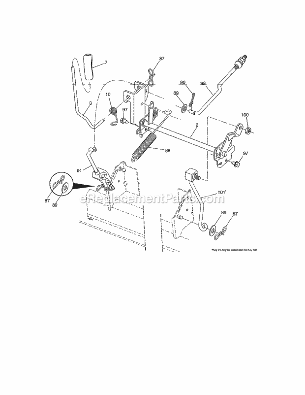 Craftsman 917288525 Lawn Tractor Page H Diagram