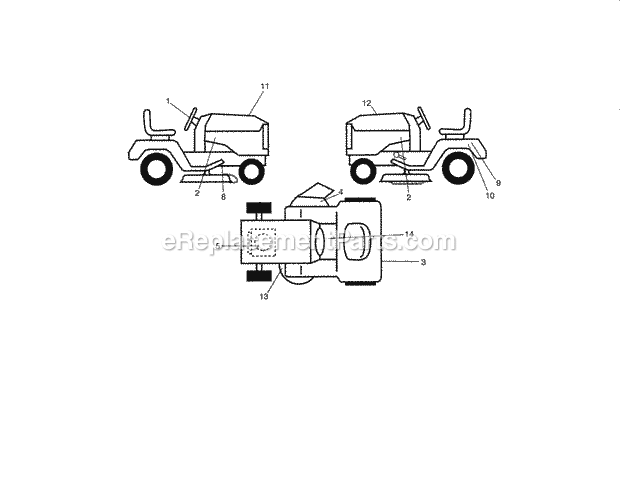 Craftsman 917288526 Lawn Tractor Page H Diagram