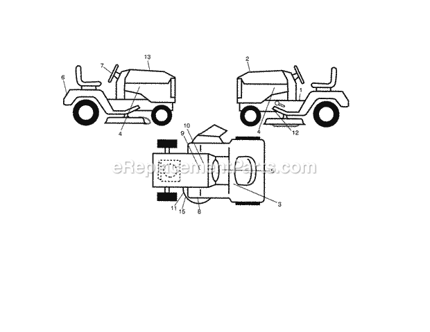 Craftsman 917288670 Lawn Tractor Page I Diagram