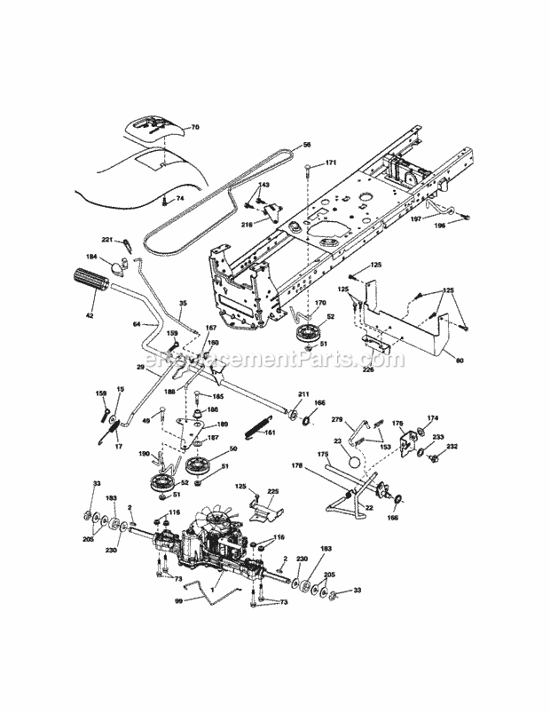 Craftsman 917289700 Lawn Tractor Page C Diagram