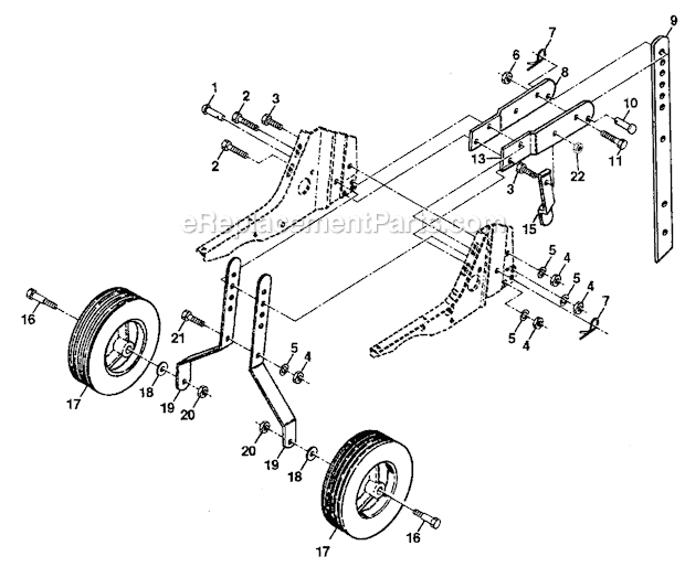 Craftsman 917292480 Tiller Wheel And Depth Stake Diagram