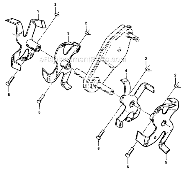 Craftsman 917292480 Tiller Tine Diagram