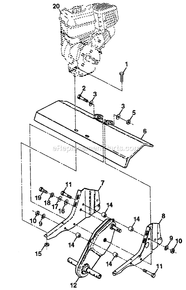 Craftsman 917292480 Tiller Transmission Diagram