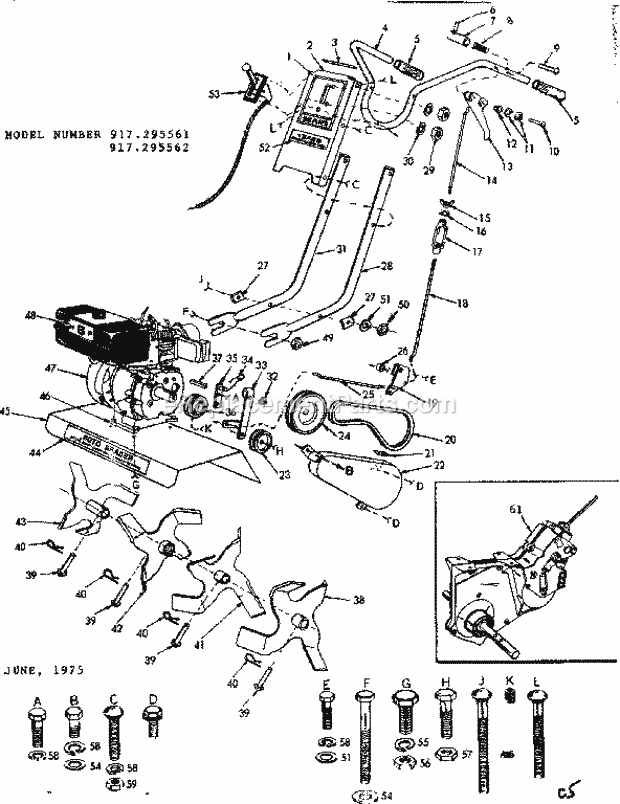 Craftsman Tiller | 917295561 | eReplacementParts.com