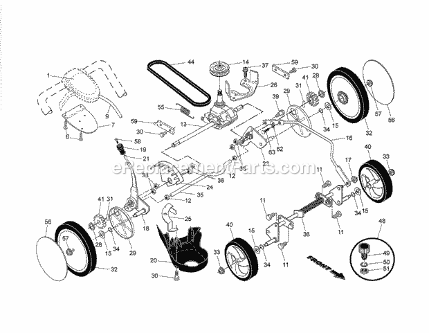 Craftsman 917374543 Lawn Mower Page B Diagram