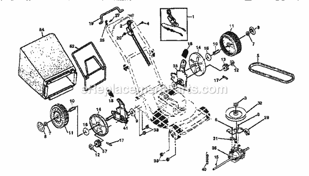 Craftsman 917376941 Lawn Mower Page B Diagram