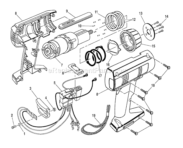 Craftsman 973110770 Drill Driver Housing Assembly Diagram