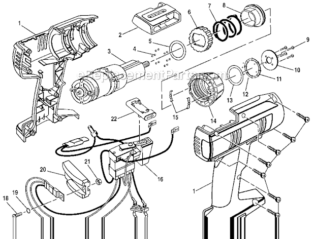 Craftsman 973111470 Drill Driver Page B Diagram