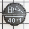 Craftsman Cap Gas 40 1 part number: 340300MA