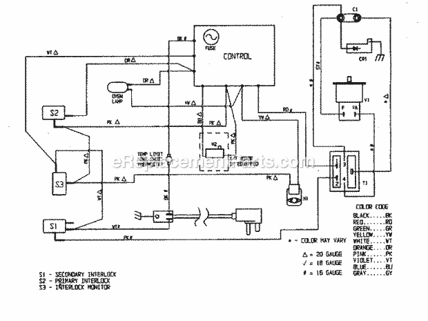 Crosley CR1100KG Table Top Crosley Cooking Wiring Information Diagram