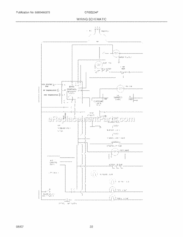 Crosley CRSE234FB2 Side-By-Side Refrigerator Page L Diagram