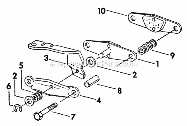 Cub Cadet 111 (0350025U) Lawn Tractor Caliper Brake Assembly Diagram