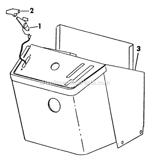 Cub Cadet 111 (0350025U) Lawn Tractor Engine Controls & Pedestal Diagram