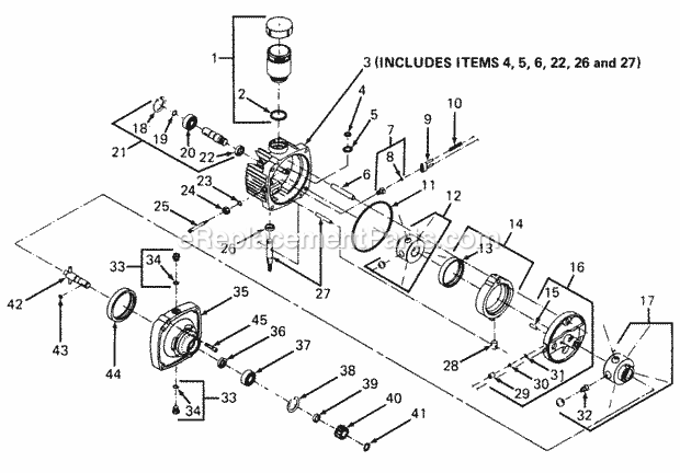 Cub Cadet 1220 (114001-126000) Lawn Tractor Hydro Pump Diagram