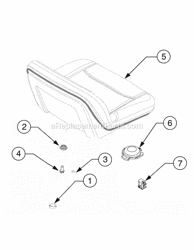 Cub Cadet 1440 (821060-880000, 144-633-100, 142-633-100, 145-) Garden Tractor Seat Service Kit 759-04299 Diagram