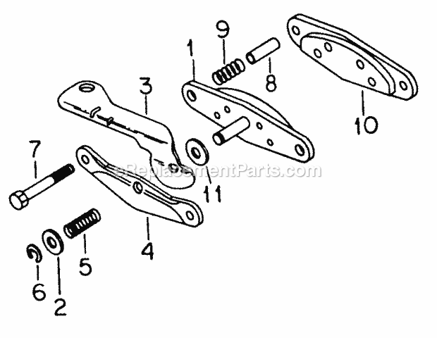 Cub Cadet 182 (134-182-399, 133-182-399, 0350030U, 132-182-3) Lawn Tractor Brake Assembly Diagram