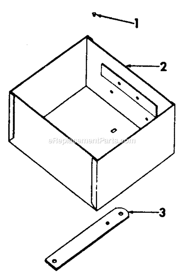 Cub Cadet 182 (134-182-399, 133-182-399, 0350030U, 132-182-3) Lawn Tractor Utility Box Diagram