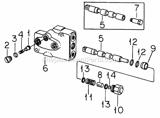 Cub Cadet 1912 (145-982-100, 146-982-100, 145-982-399, 146-98) Super Garden Tractor Control Valve-Cessna Diagram