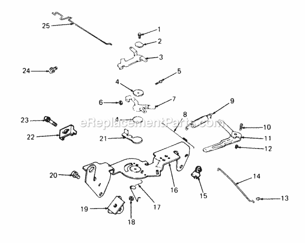 Cub Cadet 2084 (836000-864500, 143-733-100, 144-733-100) Super Garden Tractor Engine Controls Ii Diagram