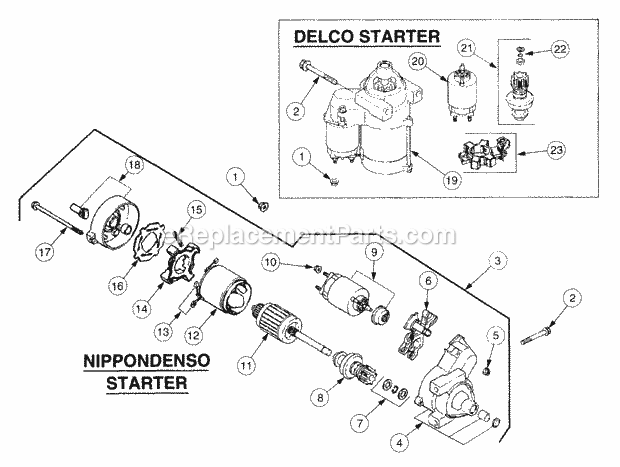 Cub Cadet 2166 (13A-214G100, 13A-254G100) Tractor Starting System Kh-24-098-01 Diagram