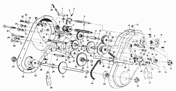 Cub Cadet 440 (216-440-100) (1996) Engine Cylinder Assembly, Throttle and Exhaust Components Diagram