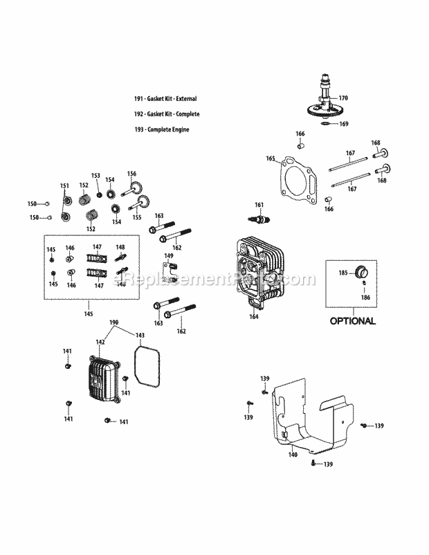 Cub Cadet 4P90MUC Engine 4p90muc Cylinder Head Diagram