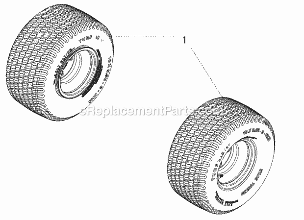 Cub Cadet 54 (17AICAXA010) (2017) Rzt-Lx Kw Fab Wheels-Rear Diagram