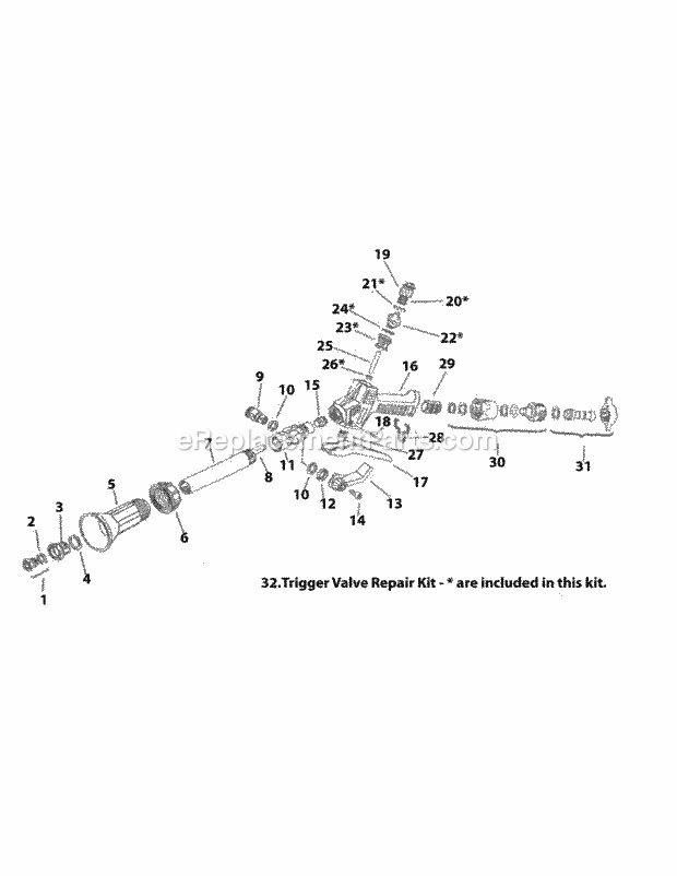 Cub Cadet 59A60001750 Lawn Spray Gun General Assembly Diagram