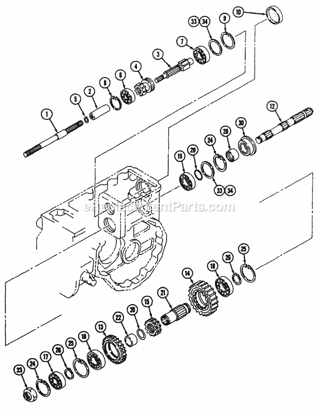 Cub Cadet 7000 (54A-413D100) Tractor Transmission - Mfd Live (Part 4) Diagram