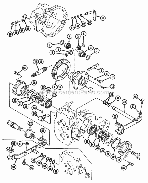 Cub Cadet 7000 (54A-413D100) Tractor Final Drive - 2wd (Hst) Diagram