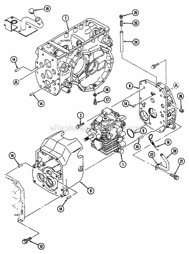 Cub Cadet 7000 (54A-413D100) Tractor Hydrostatic Diagram