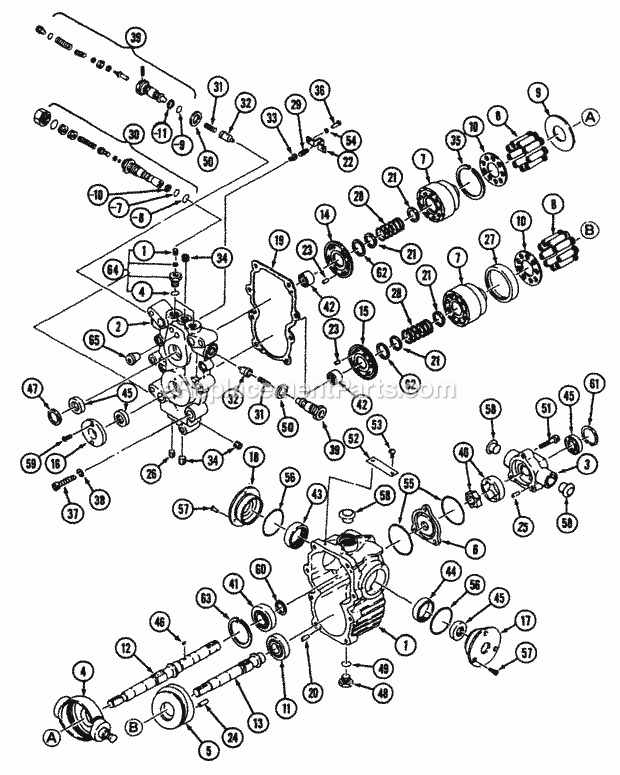 Cub Cadet 7000 (54A-413D100) Tractor Hydrostatic (Part 3) Diagram