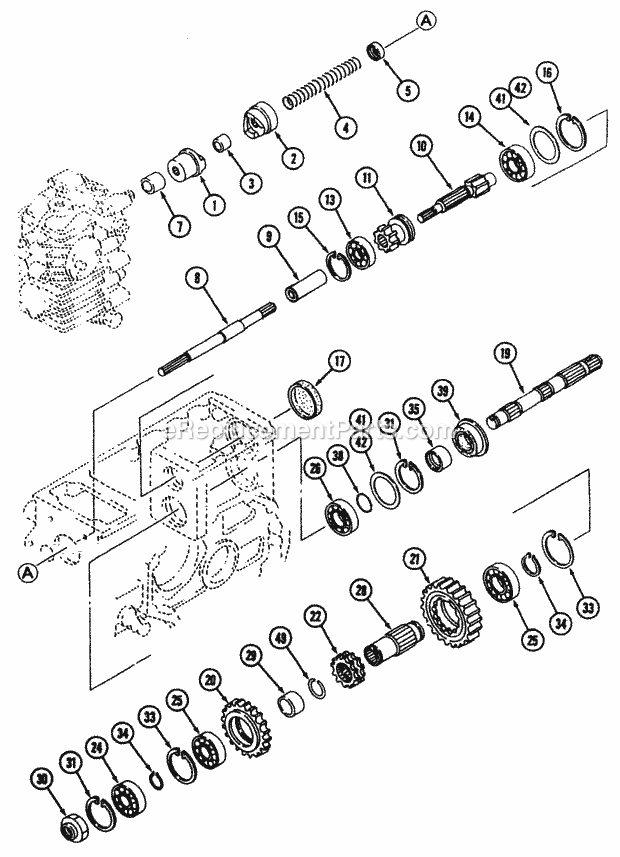 Cub Cadet 7000 (54A-413D100) Tractor Hydrostatic - Mfd (Part 2) Diagram
