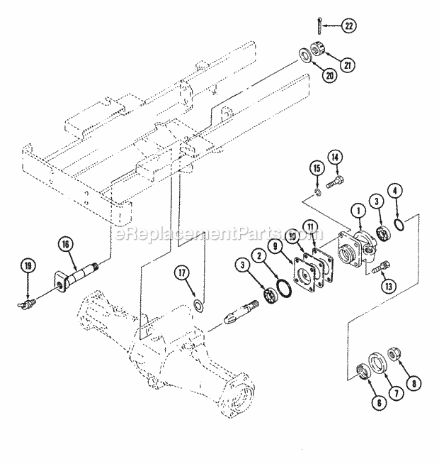 Cub Cadet 7192 (544-412D100, 546-412D100) Tractor Front Axle - Mfd, 4wd (Part 2) Diagram