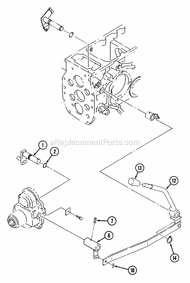 Cub Cadet 7192 (544-412D100, 546-412D100) Tractor Mfd Control Diagram