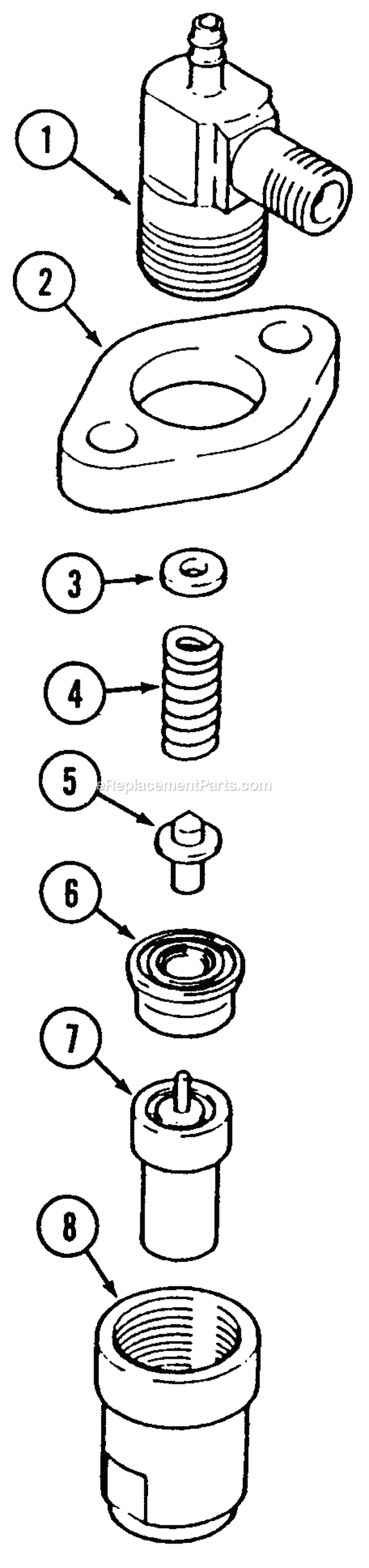 Cub Cadet 7192 (544-412D100, 546-412D100) Tractor Nozzle and Nozzle Housing - 19hp Diagram