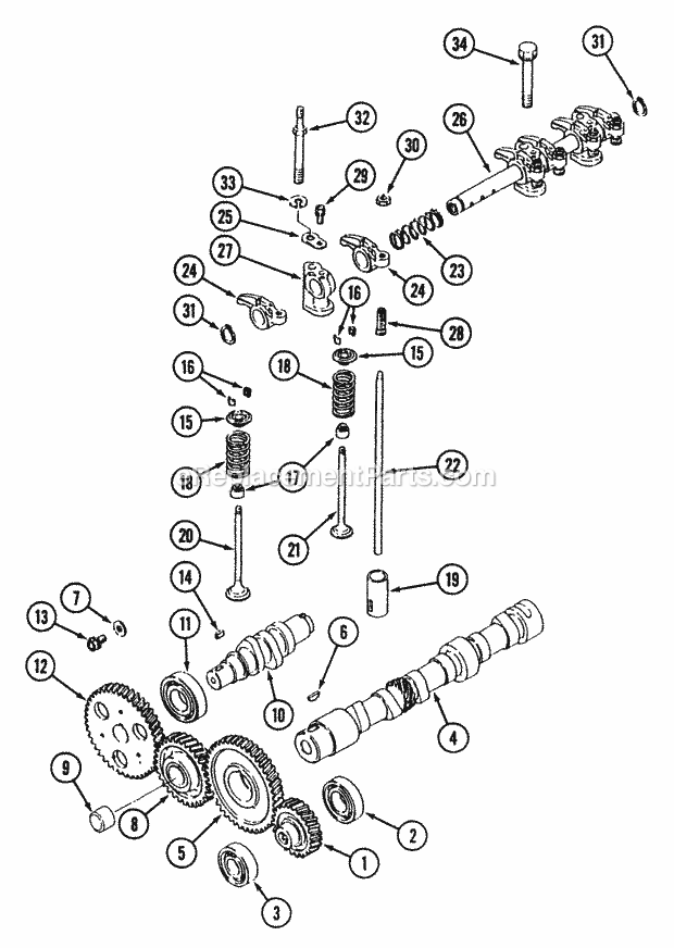 Cub Cadet 7192 (544-412D100, 546-412D100) Tractor Timing Parts - 19hp Diagram