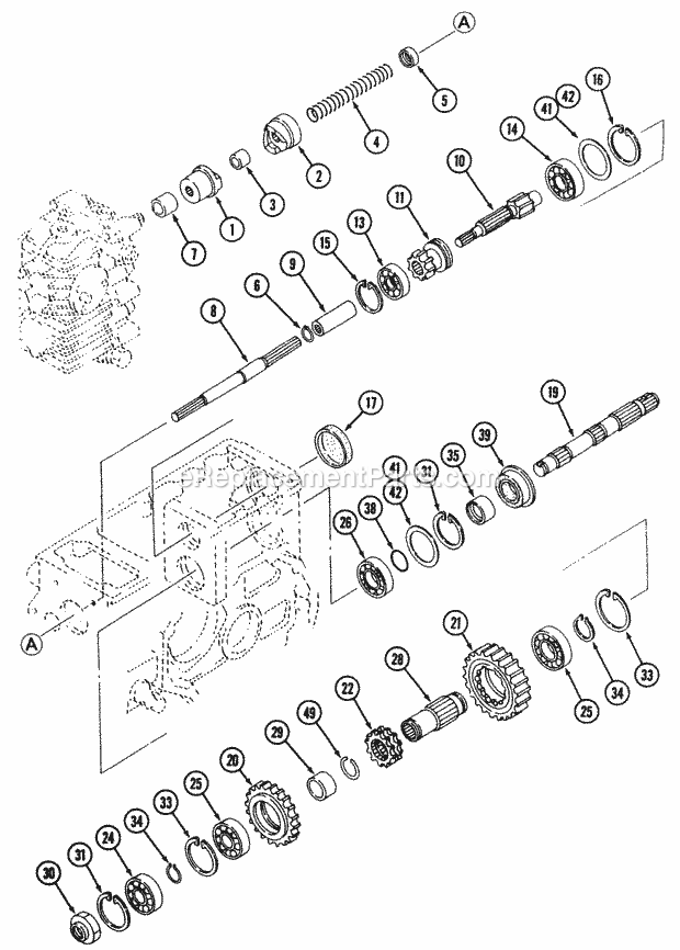 Cub Cadet 7192 (544-412D100, 546-412D100) Tractor Transmission Hst (Part 2) Diagram