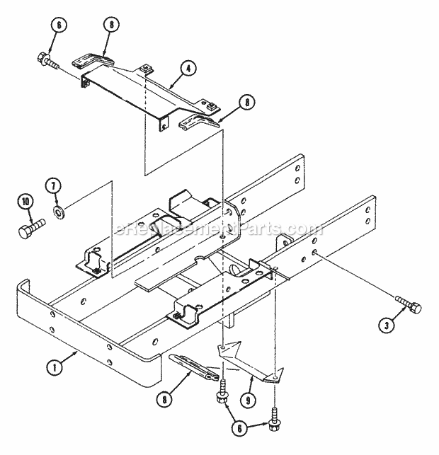 Cub Cadet 7192 (544-412D100, 546-412D100) Tractor Chassis Diagram