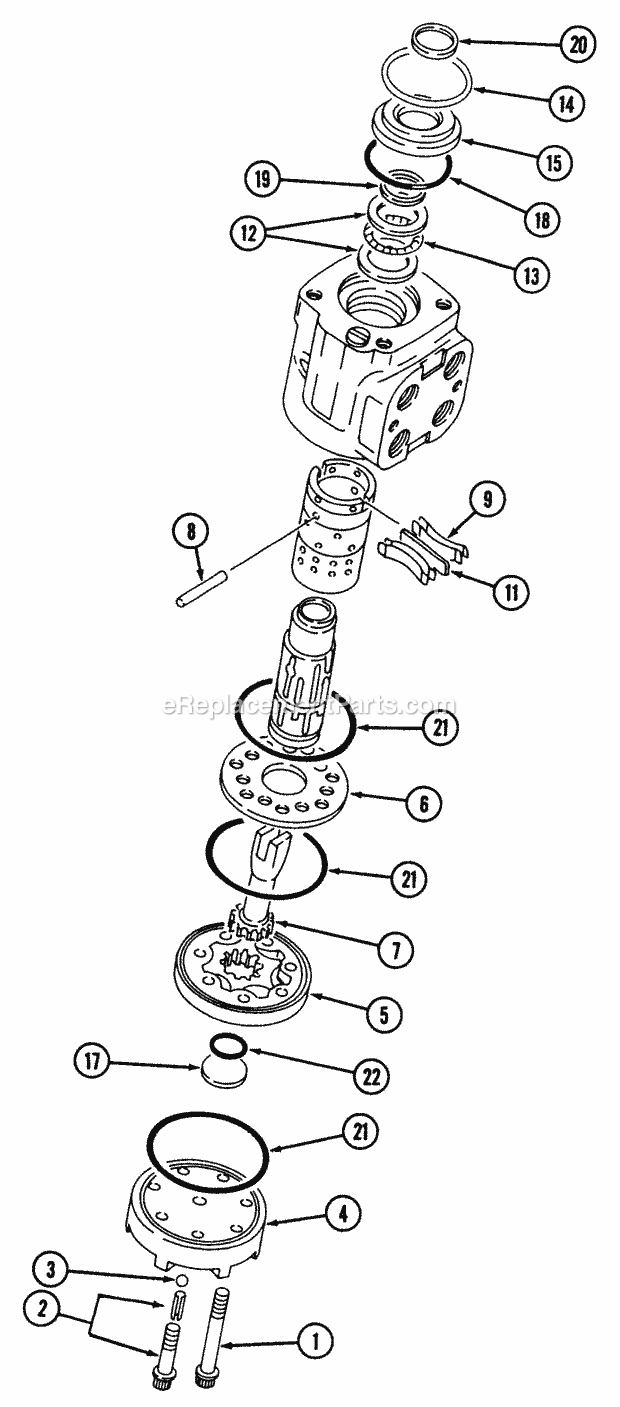 Cub Cadet 7193 (546A422-100, 546C422-100) Tractor Steering Unit Assembly Diagram