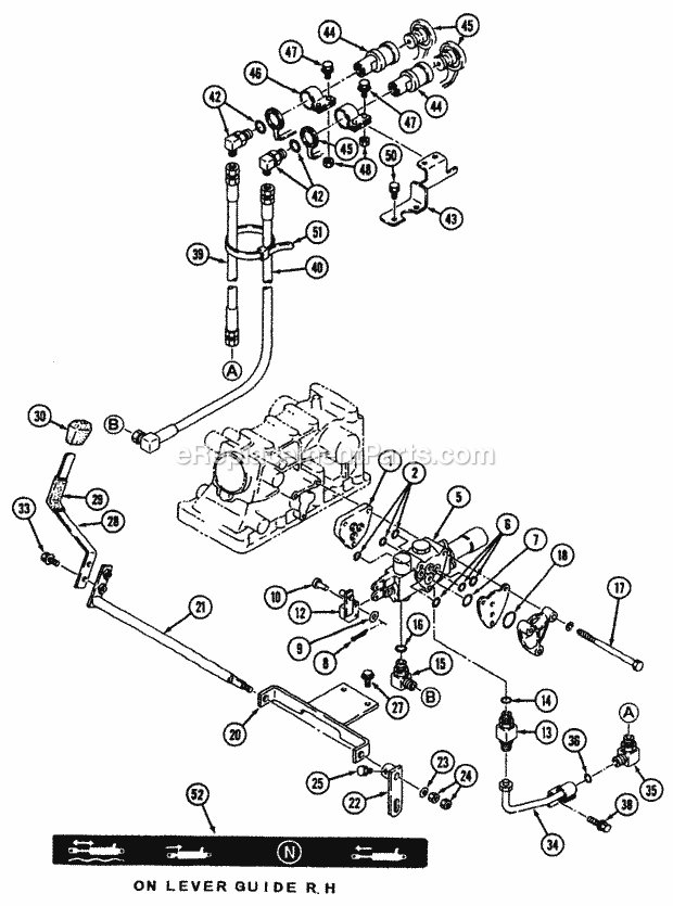 Cub Cadet 7205 (54A-443D100) Tractor Auxiliary Valve Kit Diagram