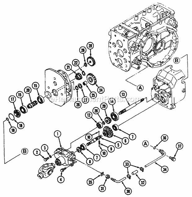 Cub Cadet 7205 (54A-443D100) Tractor Mfd Pto Hst Diagram