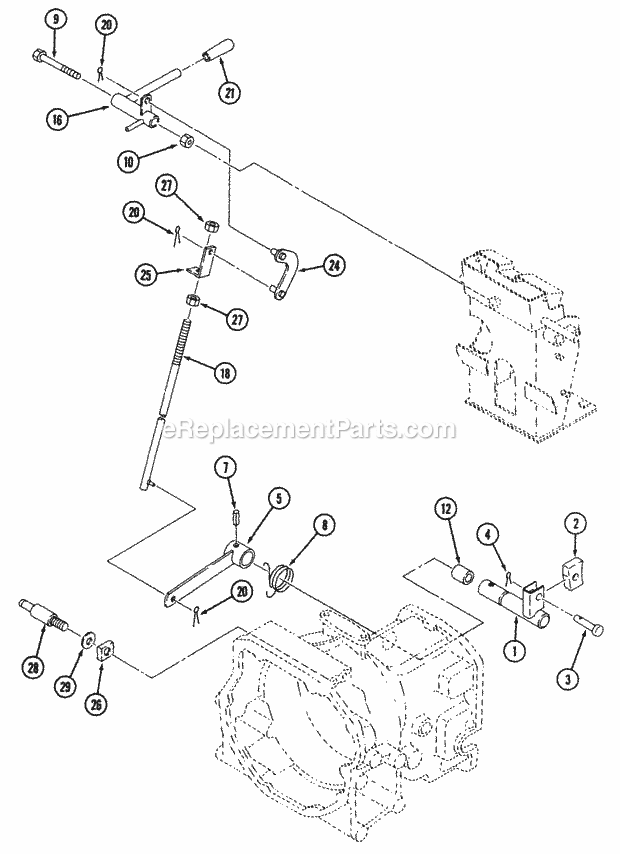 Cub Cadet 7232 (544-414D100, 545-414D100, 546-414D100) Tractor Hst Control (Part 2) Diagram